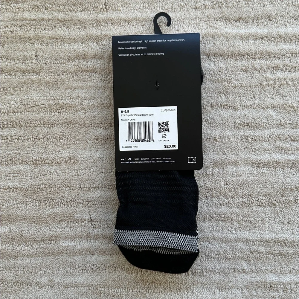 NWT 2 Pairs of Nike Spark Cushioned No-Show Running Socks Women 9.5-11 Men 8-9.5